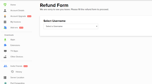 refund form